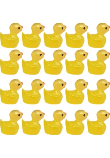 Homyl 20 Adet Ördek Figürleri Mikro Peyzaj Süsler Seti Moda