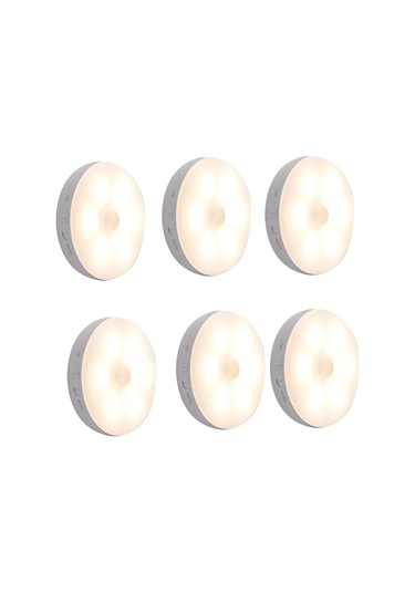 Xurunkeji Puck Light Led Hareket Sensörlü Dolap Işıkları Usb Şarj Edilebilir Dolap Altı Tezgah Aydınlatma Gece Lambası Sıcak Beyaz 6 Adet Beyaz Xurunkeji Puck Light Led Hareket Sensörlü Dolap Işıkları Usb Şarj Edilebilir Dolap Altı Tezgah Aydınlatma Gece Lambası Sıcak Beyaz 6 Adet Beyaz