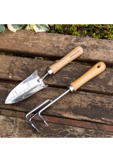 Gardenwind Natural P602002 Paslanmaz 2Li Bahçe Seti Dar Kürek  Ve