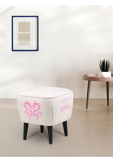 Pro Ayak Uzatmalı Kol Pedli Maximus Beyaz Oyuncu Koltuğu Beyaz