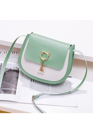 Jzcat Renk Bloklu Kadın Kemer Çantası - Yeşil