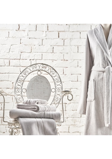 Linens Soft Pamuk 85x150 cm Banyo Havlusu Gri