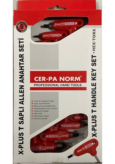 Cer-pa 7 Pcs.t Saplı Allen Anahtari Takımı 6207