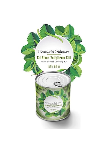Konserve Bahçem Evde Konservede Tatlı Sivri Biber Yetiştirme Kiti 4434