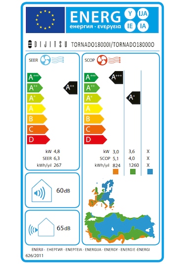 Dijitsu Tornado 18000 BTU Klima