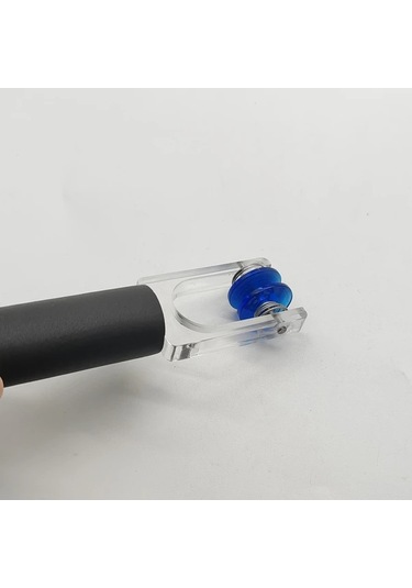 Chuangyinshop 1 Adet Ayarlanabilir Cam Kıvırma Ve Parlatma Aleti, Çift Yaylı Rulo, Konforlu Köpük Tutamak