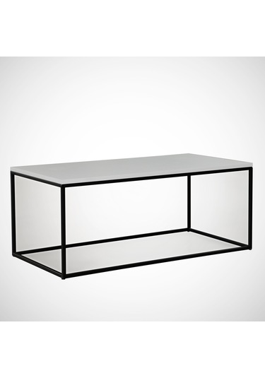 Cosco Beyaz Orta Sehpa Metal & Beyaz Orta Masa / Metal Ayaklı