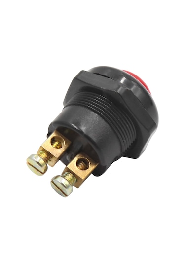 Powermaster Ic-180a-1 22mm Plastik 2p Marş Korna Butonu Kırmızı