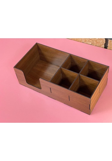 Ahşap Cafe Restoran Oteller İçin Masa Üstü Peçetelik 30x16