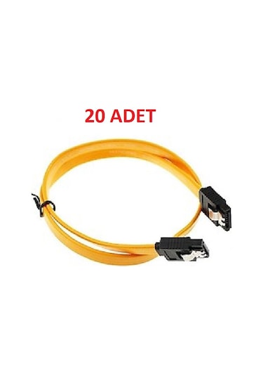 Navidata 50cm Kilitli Serial Ata Sata Data Kablo Klipsli 20 Adet