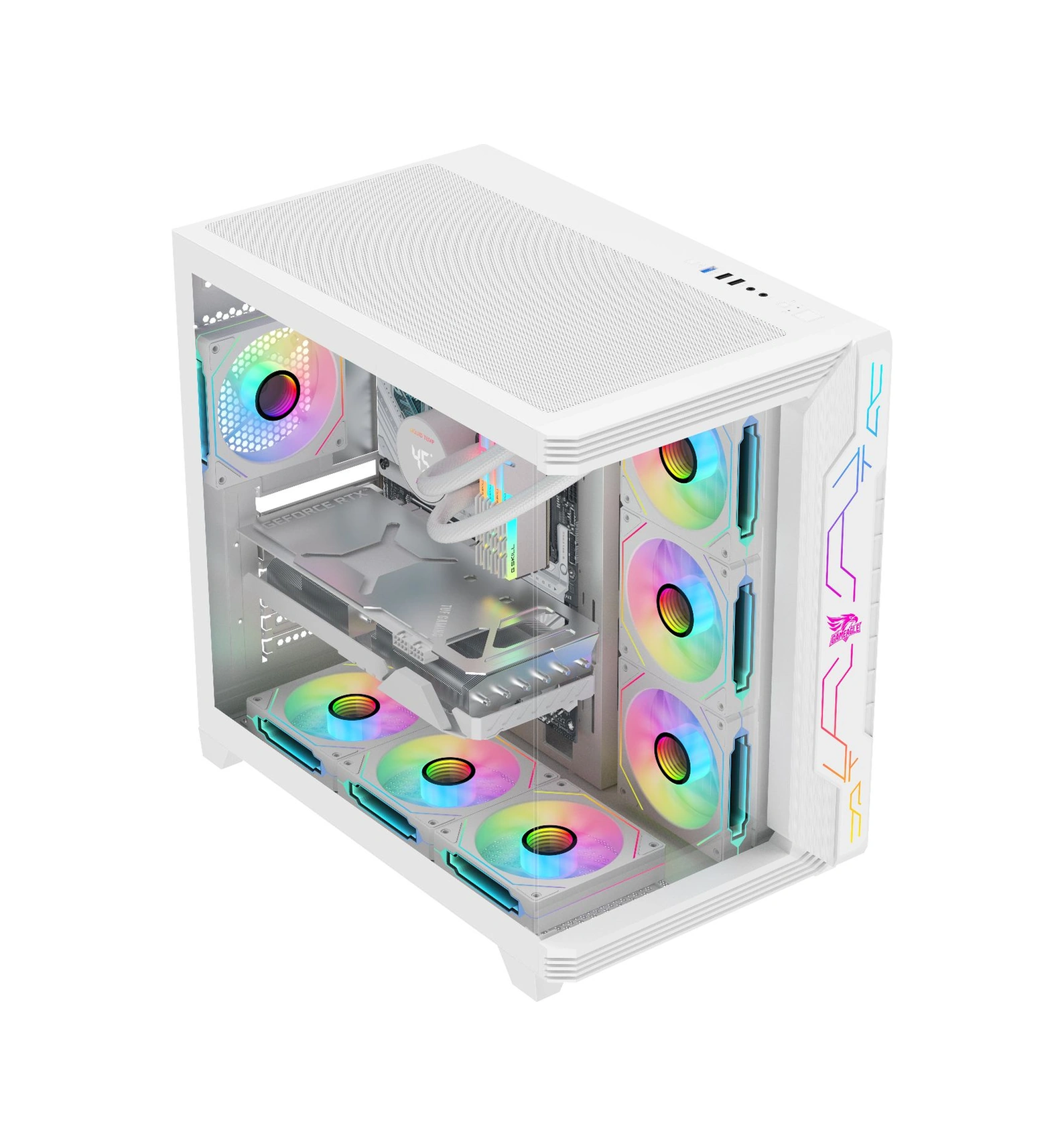 Gameagle Storm Bilgisayar Kasası + 850w Power + Sıvı Soğutma Beyaz