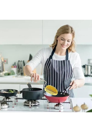 Tortilla Kızartma Maşası, Kaplama Çelik, Paslanmaz Çelik, Lastik Bantlı Mutfak Gereçleri, Paslanmaz Çelik