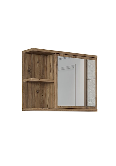 Kulpsuz Tek Kapaklı Mat Suntalam 60 Cm Aynalı Banyo Üst Dolap Atl Atlantik Çam Kulpsuz Tek Kapaklı Mat Suntalam 60 Cm Aynalı Banyo Üst Dolap Atl Atlantik Çam