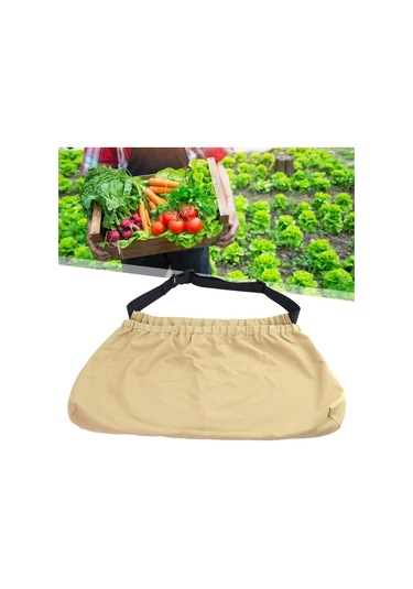 Dinosaurs Hasat Önlük Toplama Depolama Cepler Çanta Sebze Meyve Yumurta Kahverengi Altın