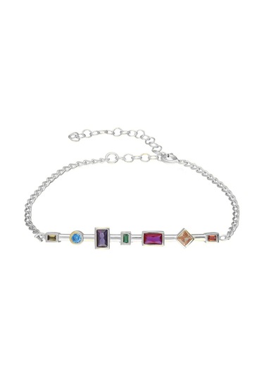 Renkli Taşlı Bileklik 719460 Silver