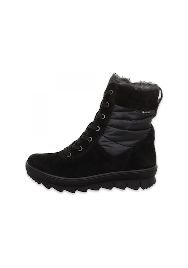Legero 000421 Z Novara Gore-tex Deri Siyah Kadın Bot Siyah