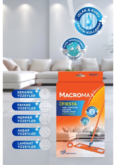 Fıesta Yer Temizlik Sistemi Mop Yedek