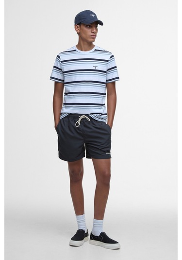 Barbour Houstead Stripe Tailored Fit T-shirt Wh11 White Beyaz