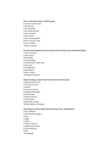 1. Sınıf Yuva Hikaye Sepeti Seti - 80 Kitap Takım- Coral Dağıtım