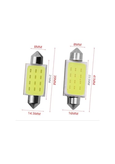 Sofit Led C5W Tavan Plaka Ampül 31Mm-36Mm-39Mm-41Mm 2 Adet 31Mm N11.5207