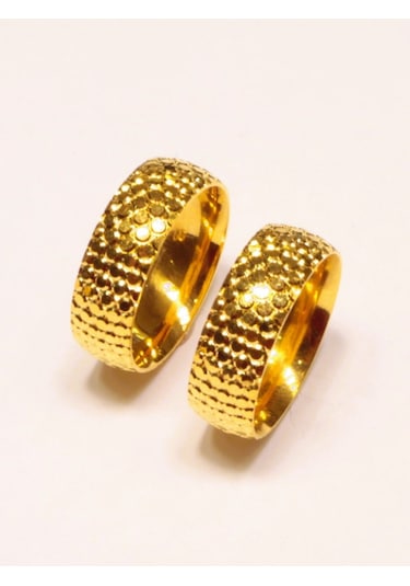 Hakan Güler Kuyumculuk 22 Ayar Altın Taşsız Desenli Alyans