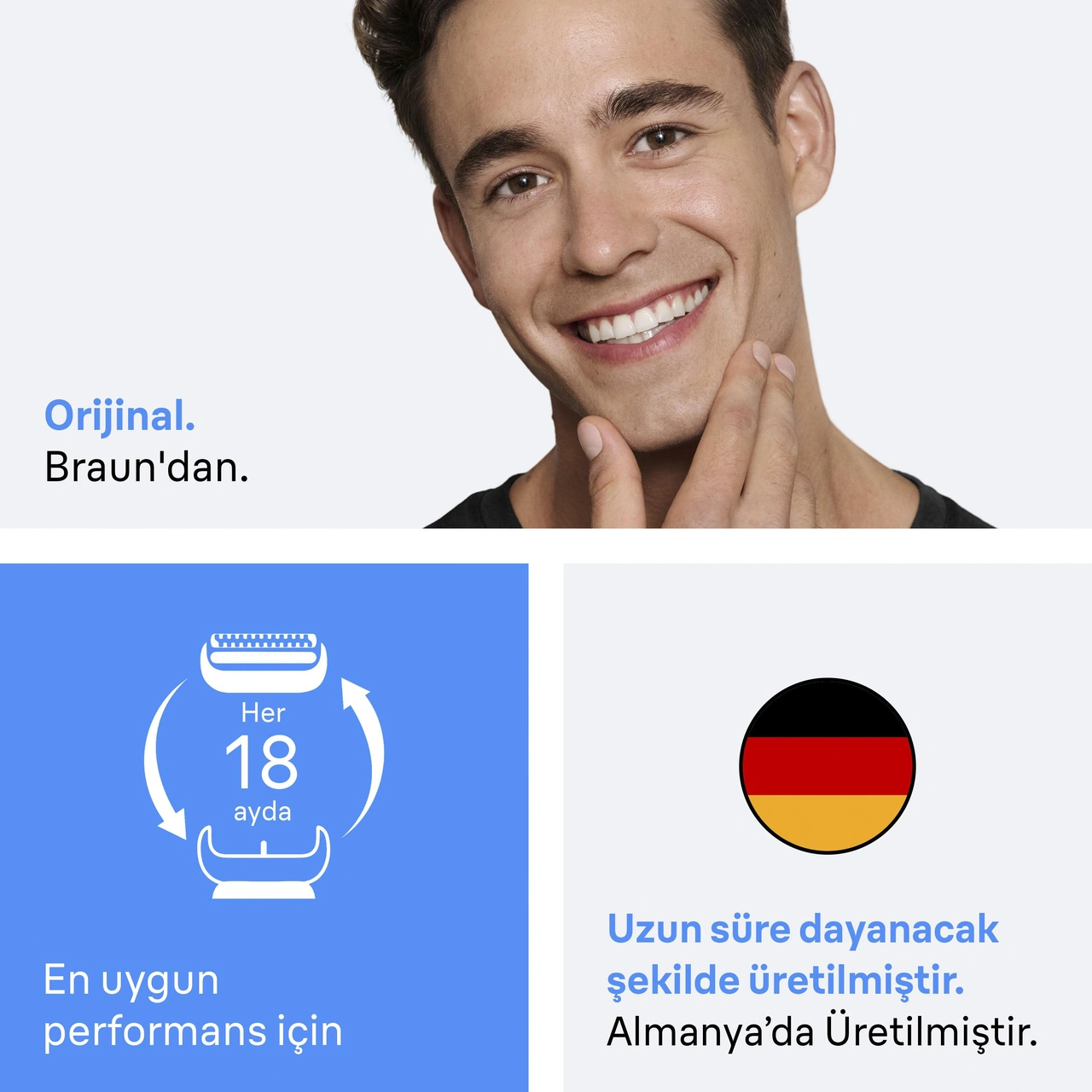 Braun Series 3+ Elektrikli Tıraş Makinesi Yedek Başlığı, 32b