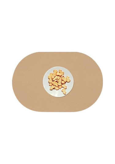 Masa Placemat Kaymaz Isıya Dayanıklı Su Geçirmez Mutfak Yemek Placemat Sahte Deri Bardak Altlığı Ev Tedarik Mavi