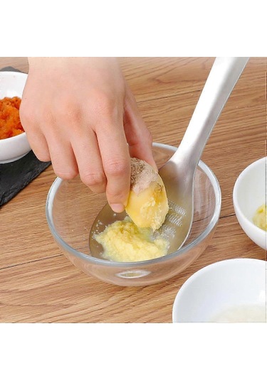 Adet Sarımsak Paslanmaz Çelik Meyve Sebze Rende Kaşık Sarımsak Ez Çok Renkli