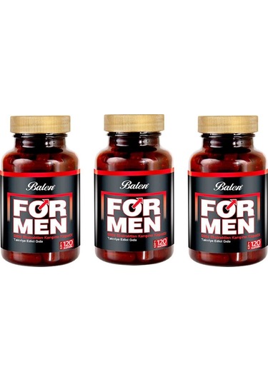 Balen For Men Bitki Karışımı 634 Mg 3 x 120 Kapsül Balen