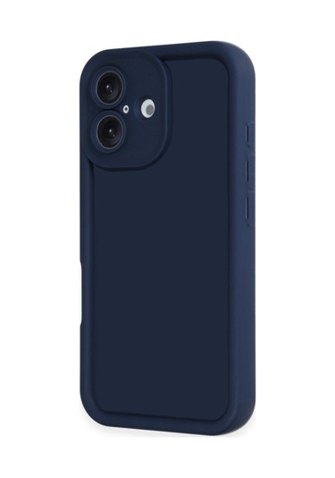 İphone Uyumlu 16 Kılıf Viera Seri Silikon Kapak Lacivert