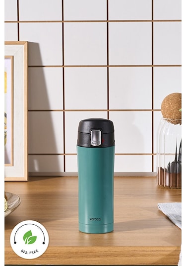 Karaca Pluton Çelik Sızdırmaz Termos Çağla Yeşili 350 ml