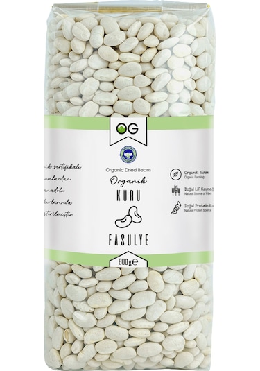 2 Li Organik Kuru Fasulye 800 Gr