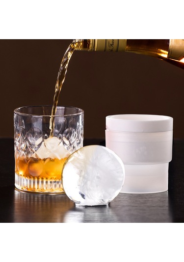 Jeehugo Gıda Kalitesi Silikon Buz Küpü Kalıbı, Ev Ofis Mutfak Kullanıma Uygun, Sızıntısız Tasarım, 77x72mm, Mavi, Kauçuk Kutuda Çok Renkli