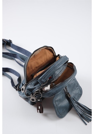 Ççs 17544 Kadın Omuz Ve Sırt Çantası MAvi