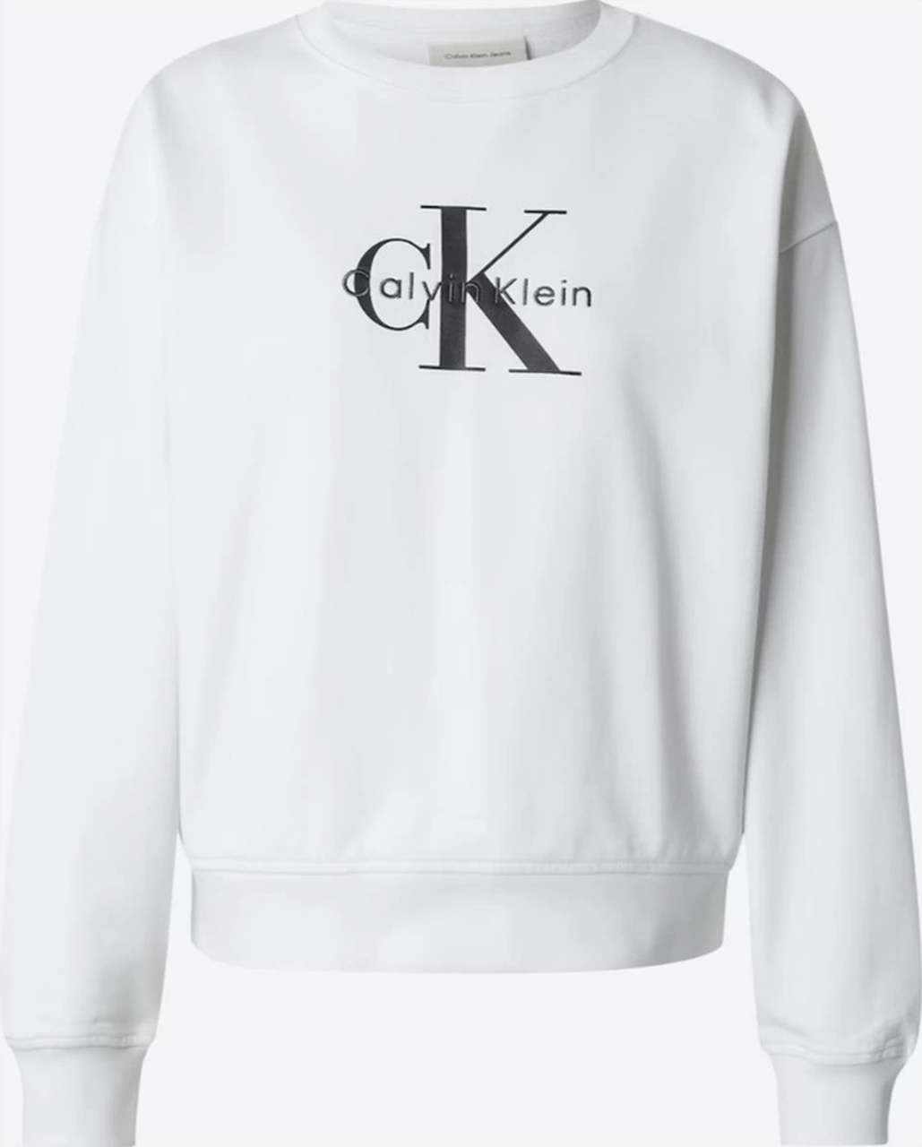 Ck Lv047b234g Ls Monologo French Terry Rlxd Cr Kadın Sweatshırts-10859 Bordo