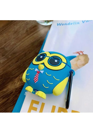 Iphone 1/2. Nesil Uyumlu Koruyucu Bluetooth Kulaklık Kılıfı Figürlü Owl Airpods 1/2. Nesil