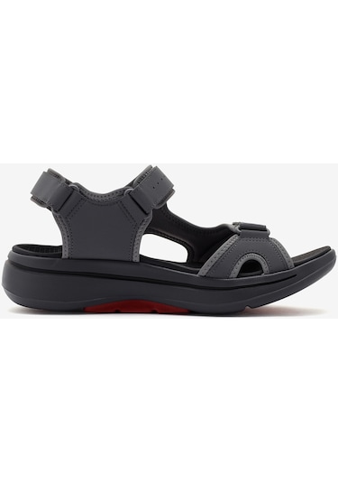 Skechers Go Walk Arch Fit Sandal - Mission İi Erkek Gri Sandalet 229064 Ccrd Gri