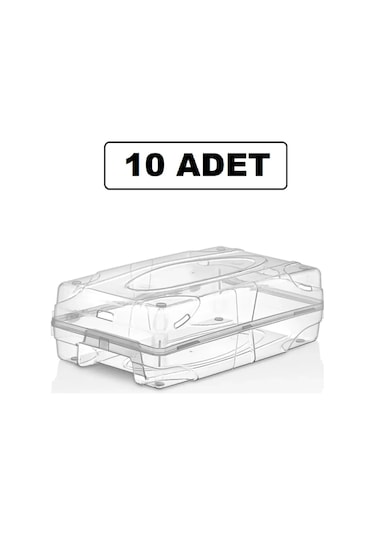 Bayev Kadın Ayakkabı Saklama Kutusu 10 Adet Şeffaf