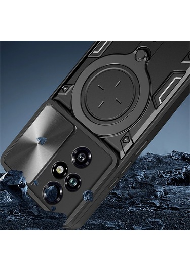 360 Dönen Metal Manyetik Araç Tutucu Zırh Telefon Kılıfı Onur 90 50 200 X9a Red For Honor X6 4g Red