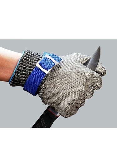 Trendooze Paslanmaz Çelik Eldivenler - Bahçecilik Güvenliği Eldiven Mavixl