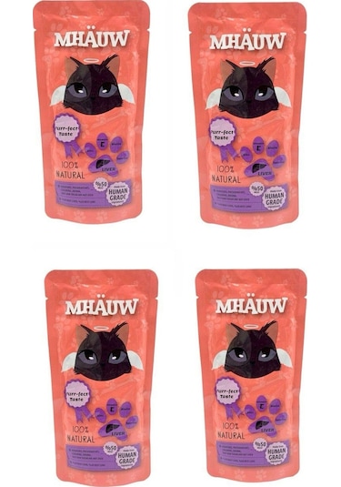 Mhauw Ciğerli Kedi Çorbası 4 x 80 G