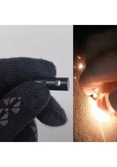 Xindoker Bisiklet Ayak Tabanı Alev Taşı Seti - 1 Adet Taş + 1 Adet Bağlama Kordonu - Yolculukta Çarpıcı Alev Efekti Siyah