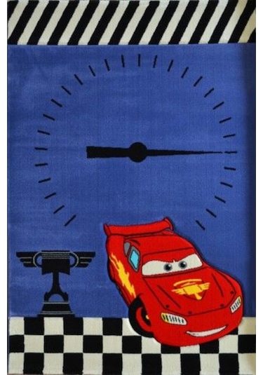 Disney Antialerjik Çocuk Halısı 523Mavi Araba 120X180 Cm