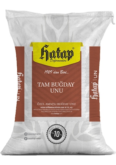 Hatap Tam Buğday Unu 10 KG