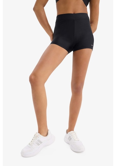 DeFactoFit Slim Fit Dar Kesim Sporcu Deniz Şortu B6397AX25HSBK81 Siyah