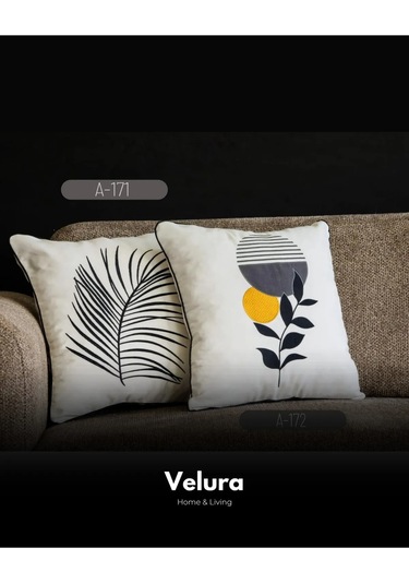 Dekoratif Kırlent & Pinterest Kırlent & Keten Kumaş - Nakış İşleme & A171-a172 Su Yeşili