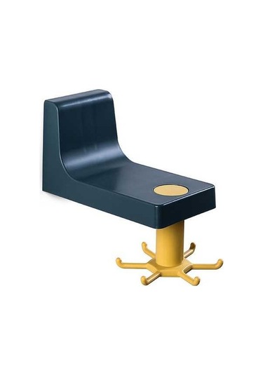 Pazly Alet Tutucu Yapışkan Duvar Kancası, Döner Askılı Raf, Mutfak Banyo Düzenleyici, Mavi Mavi