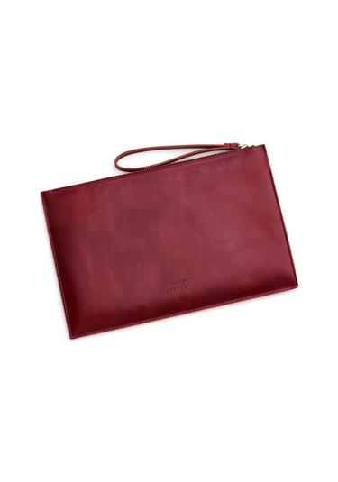 Beverly Kadın Bordo Deri Cepli Fermuarlı Rfid Korumalı Portföy Çanta Bordo