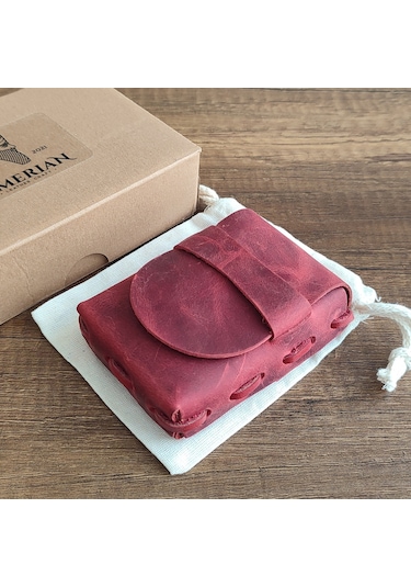 Sumerian Leather Craft  Deri Sigara Kılıfı Kırmızı