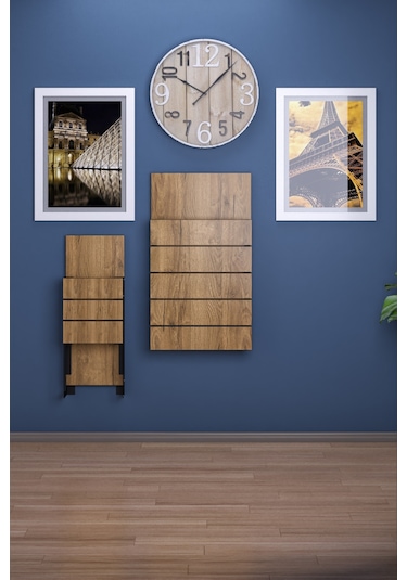 Begonya Duvara Monte Katlanır 1tabureli Pratik Mutfak Masası